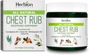 BERBION Naturals Rub - Подстригване на гръдния кош с освежаващи вапори за възрастни и деца 2+ - Релийвс Кашлица, Студена, Назална и Гръдна конюшня     год.