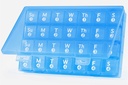 Duży comiesięczny pill organizator, 28 dzień pill Box 1 raz dziennie, 4 tygodnie miesiąca pill case container, Travel Friendly Medicine Organizer for Vitamin, Oleje rybne, Suplementy