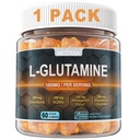 Nextdia L-Glutamine 1000mg Gummies for Women & Men| with Beta-Alanine, BCAAs, Magnesium Glycinate, Potassium & Ashwagandha | Vegan | Sugar-Free & Extra-Chewy | 60 Counts