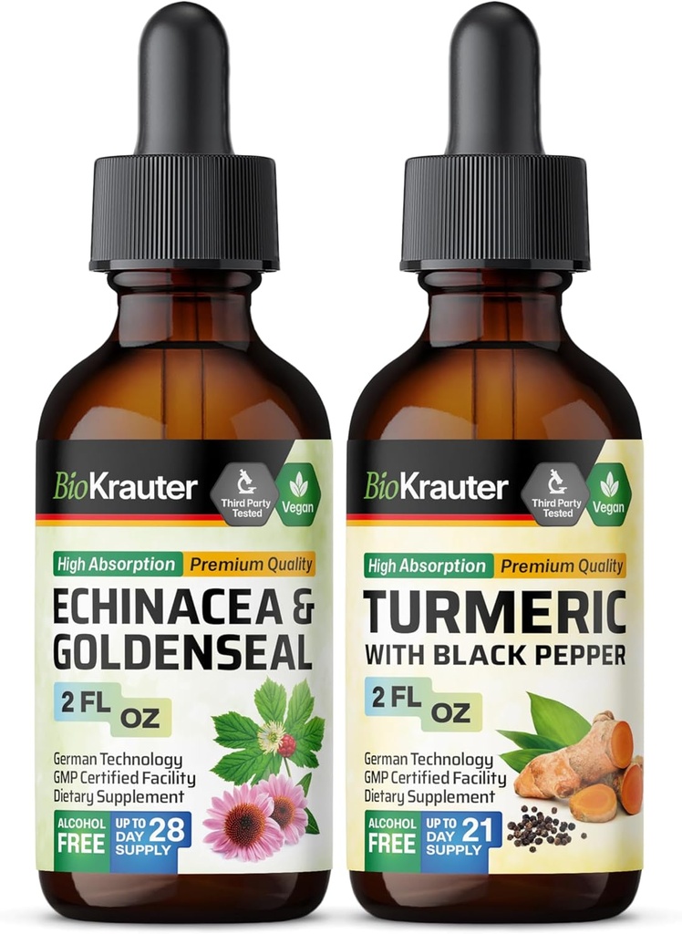 Echinacea with Goldsal Tincra 2 FI. Oz. & Turmeric Tincra 2 FI. Oz.
