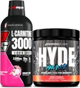 PROSUPPS L-Καρνιτίνη 3000 Διεγερτικές δωρεάν ενέσεις υγρών (Δράκων Φρούτα) και Hyde Max αντλία προ προπόνηση για άνδρες και γυναίκες (Fruit Punch) Bundle
