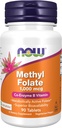 NOW Foods kiegészítők, Metil Folate 1000 µg, Metabolically Active Folate *, Co- Enzyme B vitamin, 90 tabletta