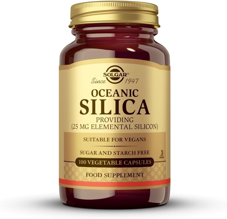 Solgar silice oceanico capsule vegetali, 25 Mg, 50 conte