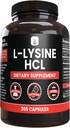 PURE ORIGINAL INGREDIENTS L- Lysine HCI (365 Capsules) Tidak ada Magnesium Atau Pengisi Nasi, Selalu Murni, Lab Verified