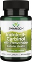 Swanson Indole- 3- Carbinol med Resveratrol - I3C supplement fremme cellular beskyttelse - Natural supplement til at hjælpe med at opretholde sund hormon balance - (60 kapsler, 200mg hver)