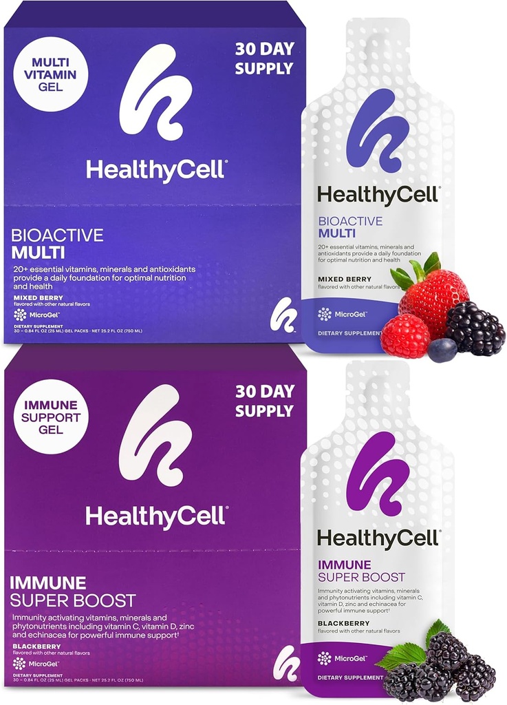 건강한 세포 Immune 최고 부스트 보충교재 + 여성 & 남자 뭉치를 위한 생물 활성 Multivitamin