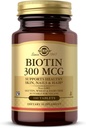 Solgar Biotin 300 μg - 100 tabletes - Atbalsta vesela āda, naglas un mati - ne-GMO, Vegan, bez lipekļa, bez piena, bez kosher - 100 Servē