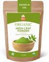 SPICY ORGANIC Neem Powder – 4 oz. - Certified USDA Organic -Non-GMO - Fresh Dried Neem Leaves Powder for Healthy Hair and Skin - Azadirachta Indica Ayurvedic Herb for Overall Wellbeing