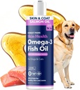 Paws Wild Alaska Salmon Oil for Dogs & Cats - Omega 3 Fish Oil Suplemen untuk Skin, Coat, Gabungan & Heart Health