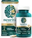 NEURIVA Ultra Decaffeinated Klinisch getestet Nootropic Brain Supplement für Mentalal Alertness, Gedächtnis, Fokus & Konzentration, Cognivive, Neurofactor, Phosphatidylserine, Vitamine B6 B12, 60 Kapseln