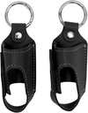 Generic Asthma Inhaler Holder, 2pcs Asthma Inhaler Holder Portable Storage Protective PU Leather Asthma Inhaler Case for Travel (Black)