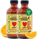 CHILDLIFE ESSENTIALS Liquid Vitamin C - Pure Vitamina C Liquido Supplemento per bambini, Immune System Support, Natural Orange Flavor, 4 Fl Oz (Pack of 2)