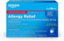 Grundläggande vård Loratadin Orally Disintegrerande tabletter, 10 mg, Antihistamin, allergimedicin, 24 timmars lättnad, 30 greve