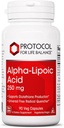 PROTOCOL FOR LIFE Balanse Alpha-Lipoic Acid Supplement - 600mg ALA - Oxidativ Stress Quencher, Blodflyt og hjerte helse - Kosher & Dairy Gratis - 60 Veg Kapsler