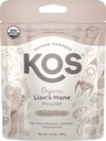 KOS Lion's Mane Powder - Natural Nootropic Superfood to Support Focus - Vegan Functional Mushroom, Plant Based, USDA Certified, Non-GMO, Soy & Gluten-Free - 35 zerbitzatu Bag