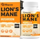 50X tugevusega ajulisandid mälule ja fookusele - 1400mg Lions Mane Supplement kapslid | Natural Nootropics Brain Supplement kognitiivseks, selguseks, kontsentratsiooniks ja energiaks - 60 kapslit