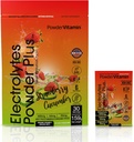 PowerVitamine Electrolytes Powder Packets - Strawberry Cucumber - Keto Electrolytes for Daily Energy - Hydration Powder with 1000mg Kalium, 120mg Magnesium, Zero Calories - 30 Hydration Packets