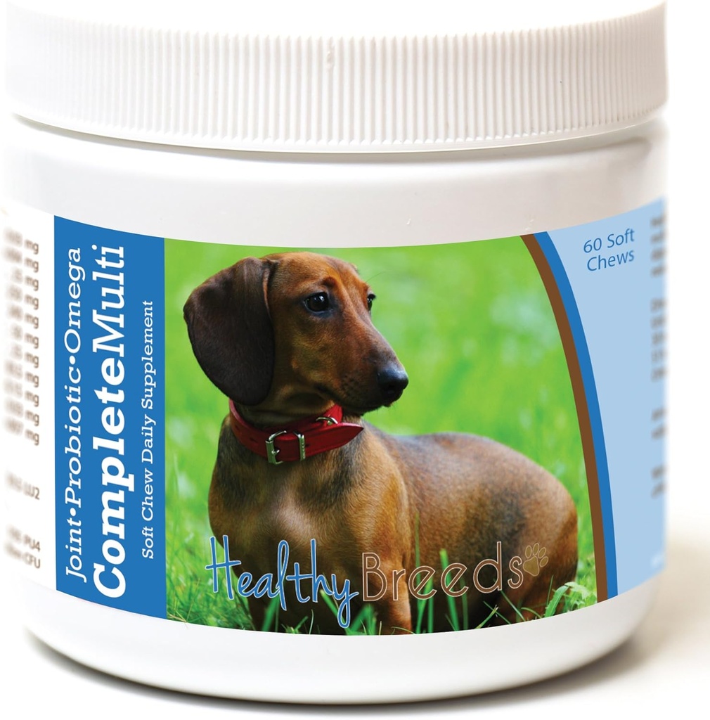 Sehat dan sehat Dachshund Semua dalam Satu Multivitamin Soft Chew 60 Count
