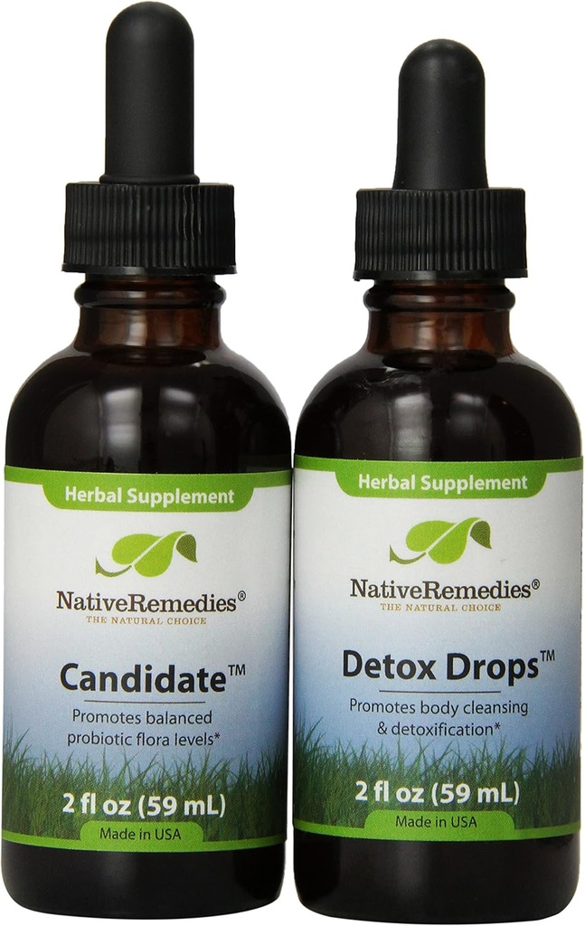 Native korjaustoimenpiteitä ehdokas ja Detox Drops ComboPack