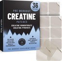 Pre Workout Creatine Patches - 36 Pcs | Creatine Monohydrate & Pyruvate | Energy Support & Muscle Recovery | Easy-to-Use Adhesive Patches for Gym, Fitness, and Active Lifestyles