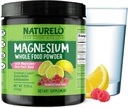NATURELO Magnesium порошок - Whole Food Calm Magnesium Powder з Quinoa, капуста, & Flaxseed для стресу, Малина лимона 85 Сервінги, 15oz