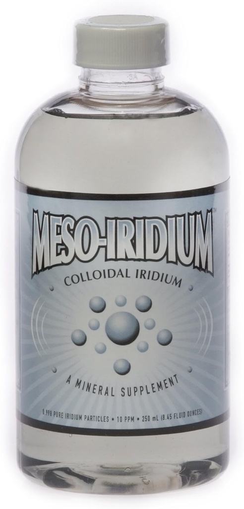 MesoIridium TM 10 ppm Iridium colloïdal 250 mL/8,45 Oz