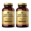 Solgar Essential Amino Complex, 90 Vegetable Capsules (Pack of 2) - Free Form Essential Amino Acids - Non-GMO, Vegan, Gluten Free, Dairy Free, Kosher - 180 Total Servings