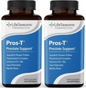 Pros-T - Prostate Support Supplement - Saw Palmetto, Phytosterol, Zinc, Nettle, Vitamin D-3 & B6 - Promote Healthy Prostate Function & Normal Urinary Flow - Improve Tissue - 60 Softgels (Pack of 2)