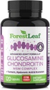 Glucosamina Chondroitin MSM Complex Supplement - Tripla resistenza 1200mg Joint Support Supplement per le donne e gli uomini con acido currico, ialuronico e bromelaina per flessibilità muscolare - 120 Caps