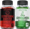 Atlantis Nutrition Testosteron Booster 2-Pack (120 Gummies) + Ashwagandha 60 Gummies