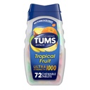 Tums Ultra 1000 Maximum Strength Tropical Fruit - 72 Chewable Tablets