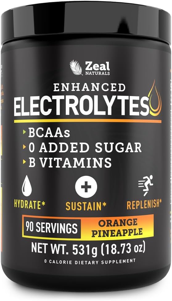 Zeal Naturals Electrolyte Powder Recovery Drink (90 Servings 