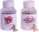 Lemme Burn & Debloat Capsule Bundle - Метаболізм і спалювання жиру + Debloat Капсули для блювоти та газів, Пробіотики та пребіотики - Глютен Free, Non-GMO - 60 Ct. Кожен