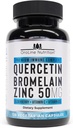 Quercetin 500mg Supplement med Sambucus Elderberry, Bromelain, Vitamin C, Zink 50mg, & Vitamin D3 5000 IE - Antioxidant & Immune Health Support Zink Quercetin