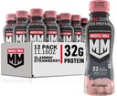 Muscle Milk Pro Advanced Nutrition Protein Shake, Slammin' Strawberry, 11.16 Fl Oz (Pack of 12), 32g Protein, 1g Sugar, 16 Vitaminer & Mineraler, 5g Fiber