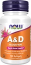 NOW Supplements, Vitamiin A & D 10 000/400 RÜ, silmade tervis *, Essential Nutrition, 100 Softgels