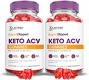 Justified Laboratories (2 Pack Rapid Ripped Keto ACV Gummies Advanced Formula 1000MG Rapidripped Formulated with Poregranate Beet Juice Powder B12 Vegan Non Glums
