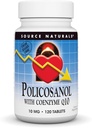 Źródło Naturals Policosanol z Koenzym Q10, 10 Mg - 120 Tabletki