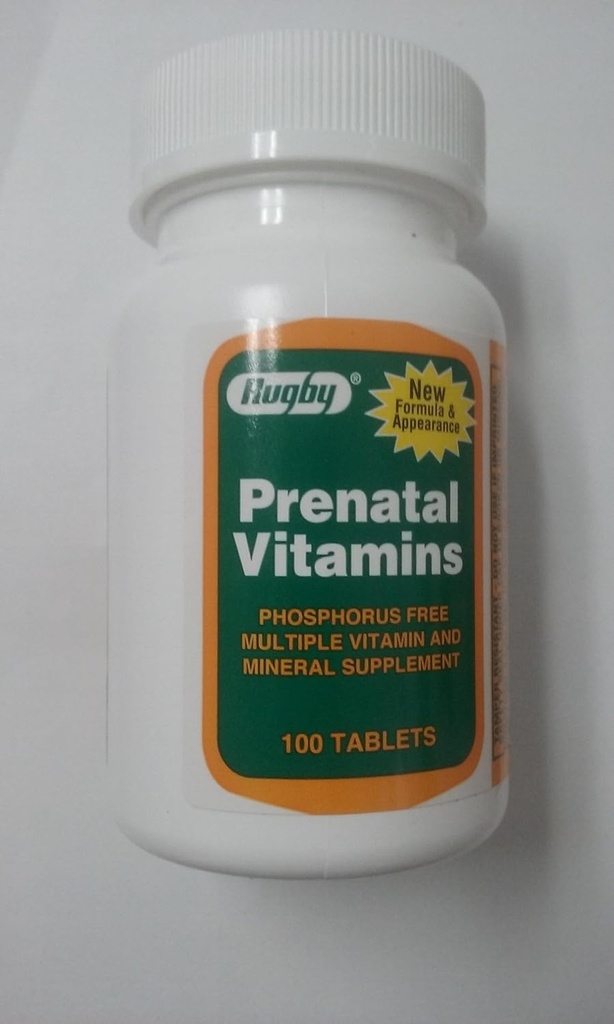 Rugby Prenatal Vitamin, 100 Tablet Per Botol