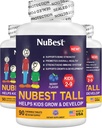 NUBest Tall Kids - Toddlers Vitamin dan Kid Vitamin for Age 2 sampai 9 - Dukung Bone Strongth, Overall Health and Imunity Shapes - 270 Chewable Berry Tablet 124; Paket 3