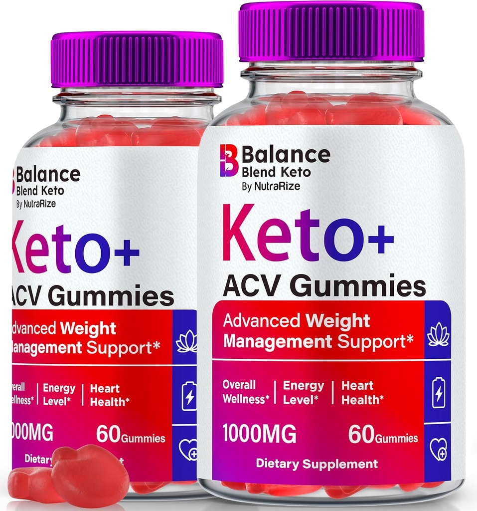 (2 팩) 균형 혼합 Keto ACV Gummies, 프리미엄 체중 감소 혼합 복합 단지, Keto + Apple Cider Vinegar, 모든 자연 ACV Keto 공식, 공식 BalanceBlend Keto Plus ACV Gomitas 검토 (120 Gummies)