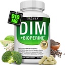 Dim Supplemen 910 mg Plus BioPerine Complex - Diindolylmetana untuk mendukung Hormone Balance dan Estrogen Metabolisme, membantu Menopause Acne PCOS Better Skin Bodybuilding, untuk Pria 60 Capsules