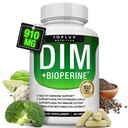 Dim Supplement 910 mg Plus BioPerine Complex - Diindolylmethane to Support Hormone Balance and Estrogen Metabolism, Helps with Menopause Acne Better Skin, for Men Women, 60 Capsules
