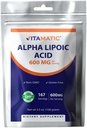 비공식 순수한 알파 Lipoic 산 (ALA) 600mg 서빙 - 167 서빙 - Non-GMO & 글루텐 무료