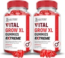 Laboratorios Xustificados (2 Pack Vital Grow XL Extreme 2000MG Performance Gummies Formulado con ACV Ps Beet Juice Powder B12 Vegan Non GMO 120 Gummys