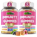 10 in 1 Immune Support Supplement Gummies, w/Echinacea, Elderberry Vitamin C and Zinc, Selenium, Vitamin D3 5000IU, Magnesium, Daily Immune Booster Multivitamin, for Antioxidant Bone Energy, 2 Pack