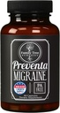 Preventa Migraine Relief Supplement – PA-free Butterbur, Magnezij, Riboflavin, Feverfew – Dnevno preprečevanje glavobola – 60 kapsul