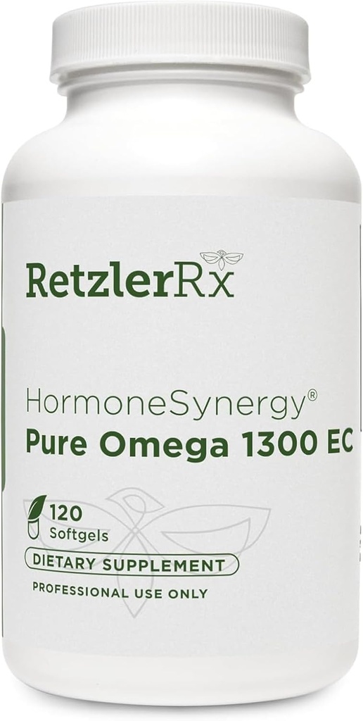 HormoneSynergy Omega 1300 petroliets de peix EC Spacegelis - High-Strength Omega 3 suplementaris amb absorció millorada - IFOS Verificat, Introic Coed, 600mg EPA, 260mg DHA - 120 Compte