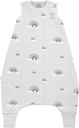 Woolino 4 Sezon Baby Sleep Bag z nogami, Australian Merino Wool i bawełny organicznej, 6- 18 Miesiące, Rainbow