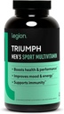 LÉGION Triumph Vitamine sportive masculine - Multivitamine complète pour les hommes - Vitamines quotidiennes pour les hommes pour stimuler la santé et la performance - Multivitamine masculine avec 21 vitamines et minéraux - 30 portions